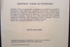 Firma od poverenja, 2018. godina